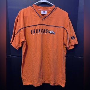 Retro Vintage Style NFL Brand Denver Broncos Mens Short Sleeve T Shirt Sz L
